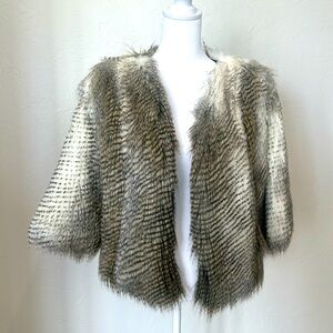 BSABLE Faux Fur Jacket Size Medium